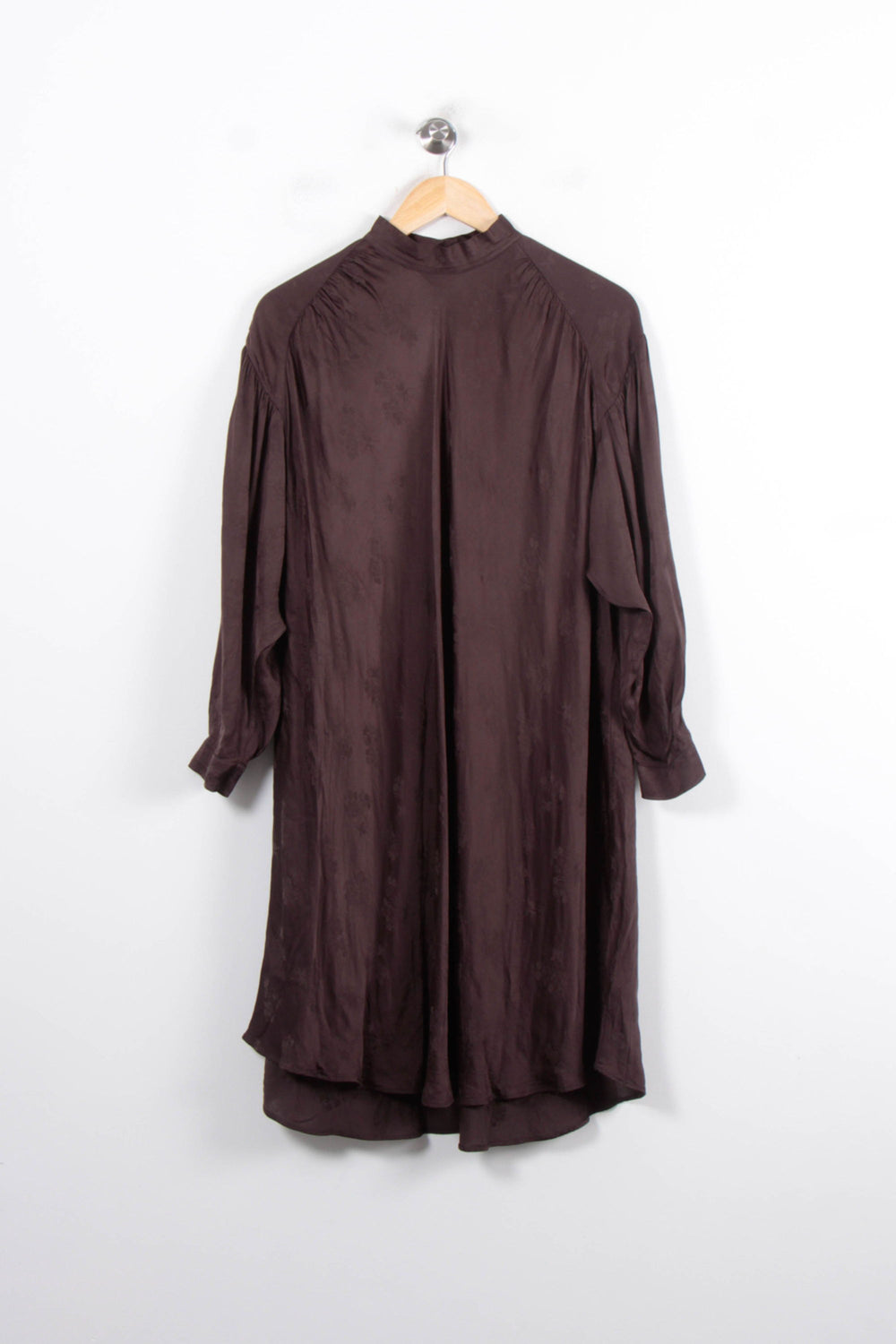 Robe Droite Marron - Taille S/36 de la marque American Vintage | PARAD78364 - Vendu par Paradigme - Image 2