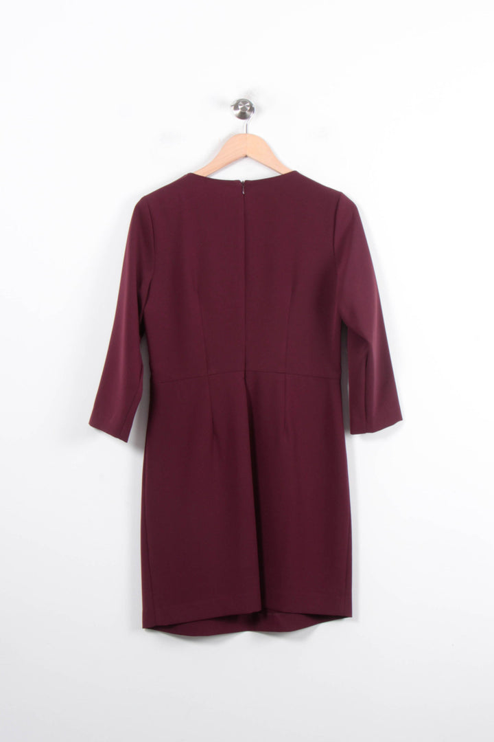Robe Bordeaux - Taille M/38 de la marque La Fée Maraboutée | PARAD78366 - Vendu par Paradigme - Image 4