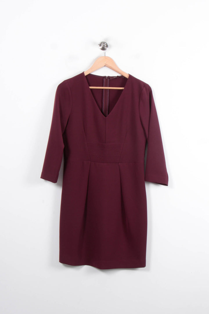 Robe Bordeaux - Taille M/38 de la marque La Fée Maraboutée | PARAD78366 - Vendu par Paradigme - Image 2