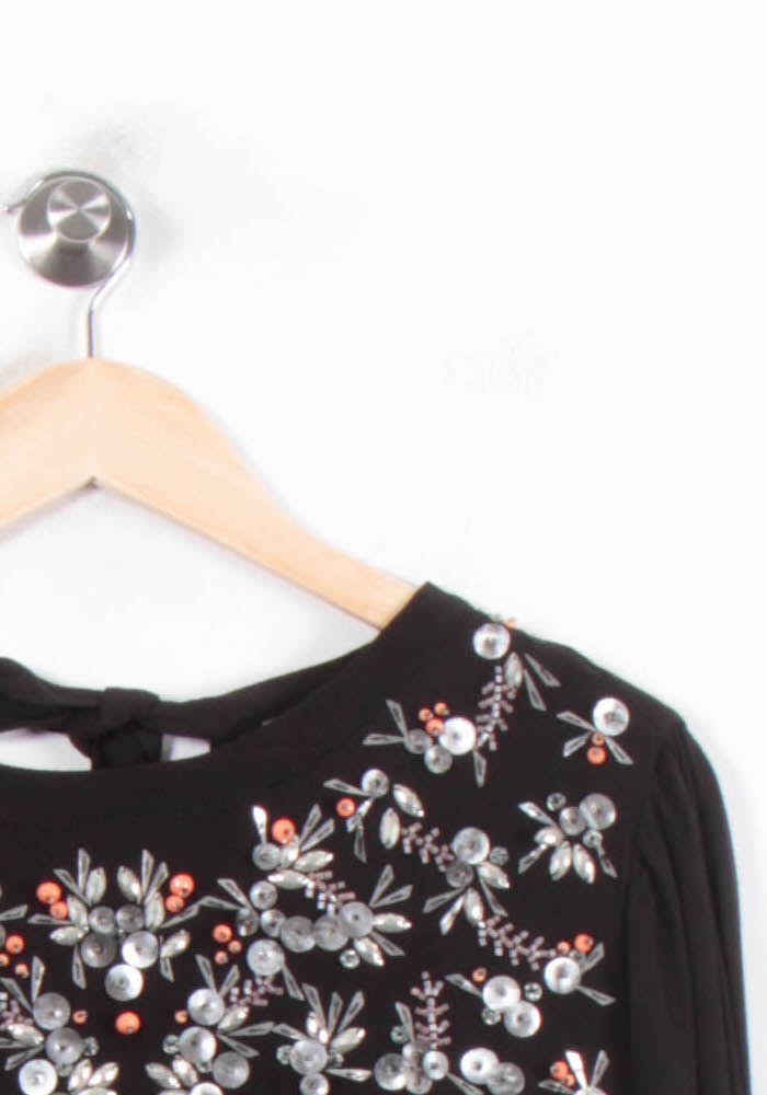 Robe Noire - Taille M/38 de la marque La Fée Maraboutée | PARAD78379 - Vendu par Paradigme - Image 3