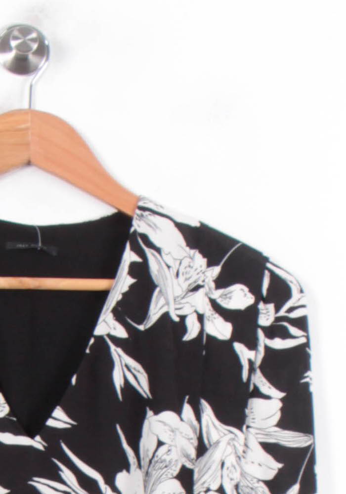 Robe Midi Noire et Blanche - Taille XS/34 de la marque IKKS | PARAD78381 - Vendu par Paradigme - Image 3