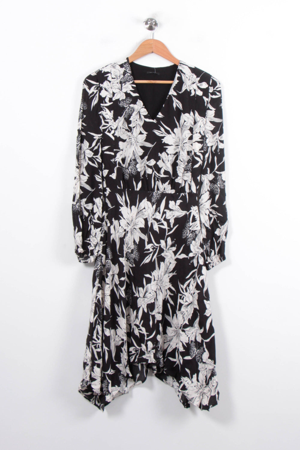 Robe Midi Noire et Blanche - Taille XS/34 de la marque IKKS | PARAD78381 - Vendu par Paradigme - Image 2