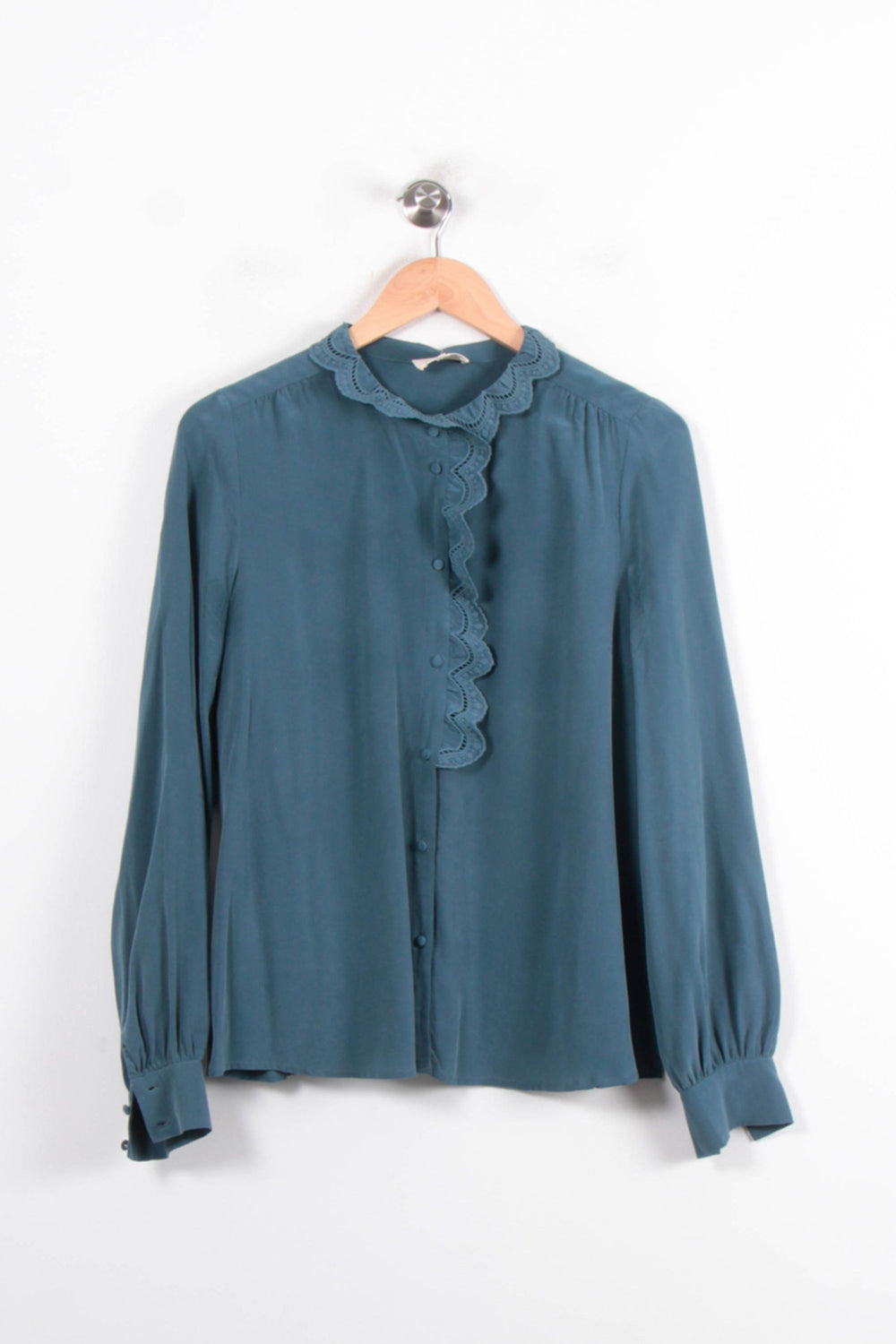 Blouse Verte - Taille L/40 de la marque Sézane | PARAD78387 - Vendu par Paradigme - Image 2