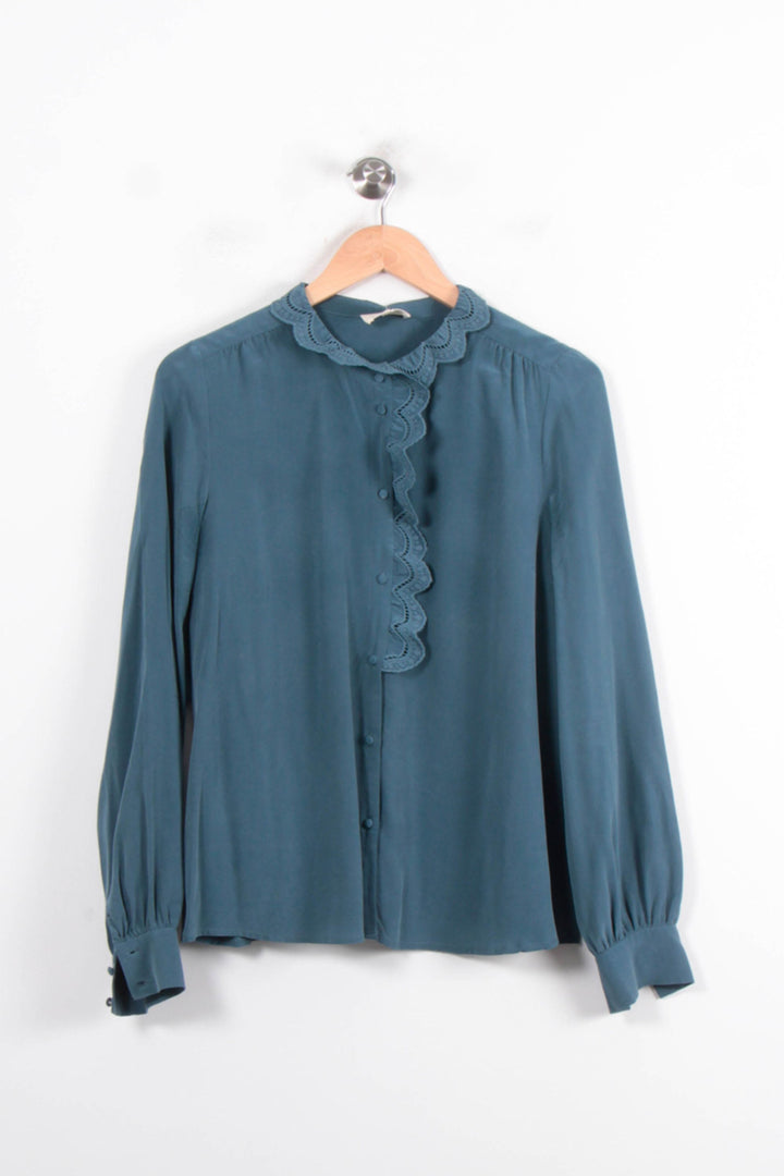 Blouse Verte - Taille L/40 de la marque Sézane | PARAD78387 - Vendu par Paradigme - Image 2