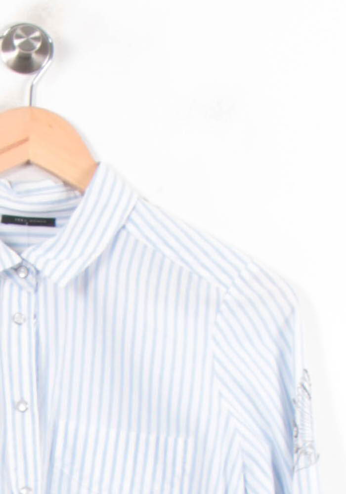 Chemise Rayée Bleue et Blanche - Taille S/36 de la marque IKKS | PARAD78389 - Vendu par Paradigme - Image 3