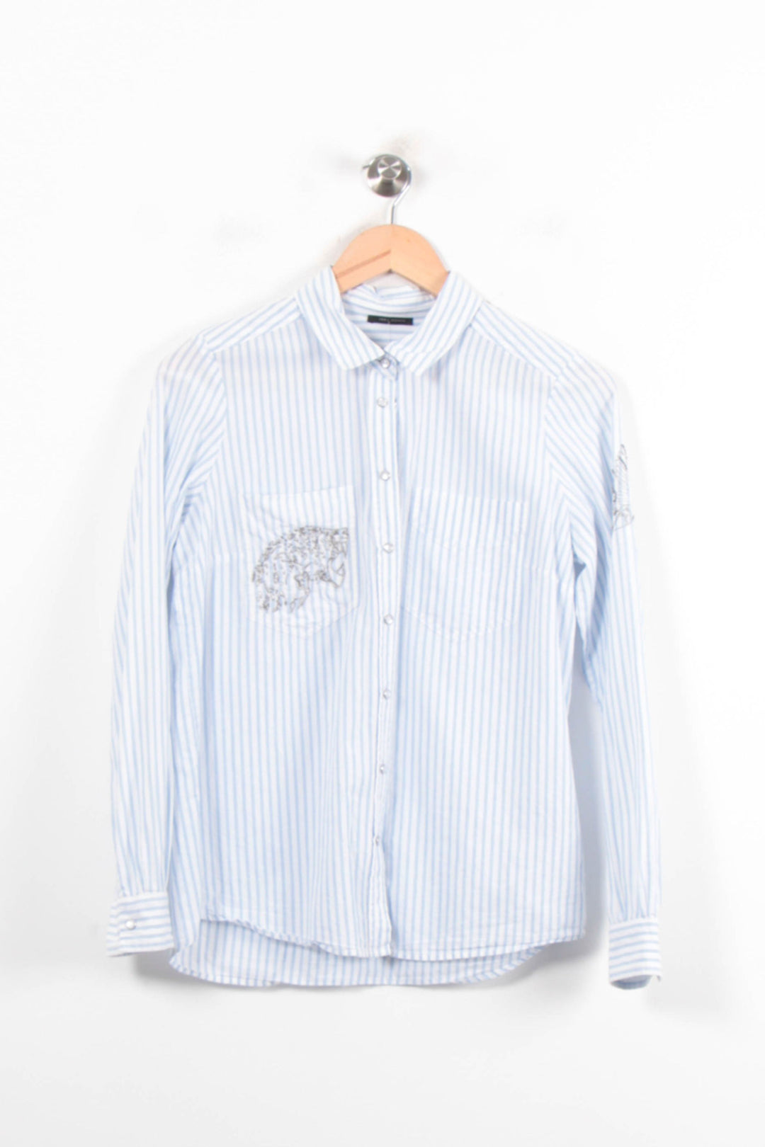 Chemise Rayée Bleue et Blanche - Taille S/36 de la marque IKKS | PARAD78389 - Vendu par Paradigme - Image 2