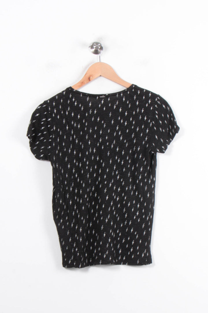 Tee-shirt Noir et Blanc - Taille S/36 de la marque IKKS | PARAD78393 - Vendu par Paradigme - Image 4