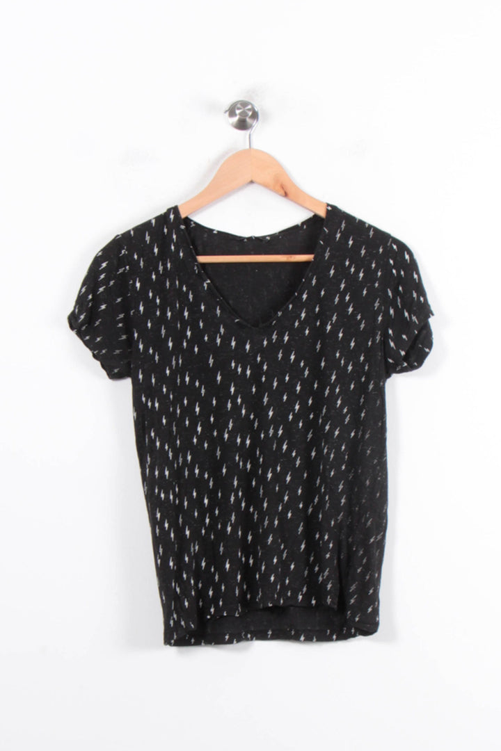 Tee-shirt Noir et Blanc - Taille S/36 de la marque IKKS | PARAD78393 - Vendu par Paradigme - Image 2