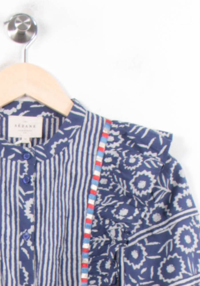 Blouse Bleu et Blanc - Taille XS/34 de la marque Sézane | PARAD78400 - Vendu par Paradigme - Image 3