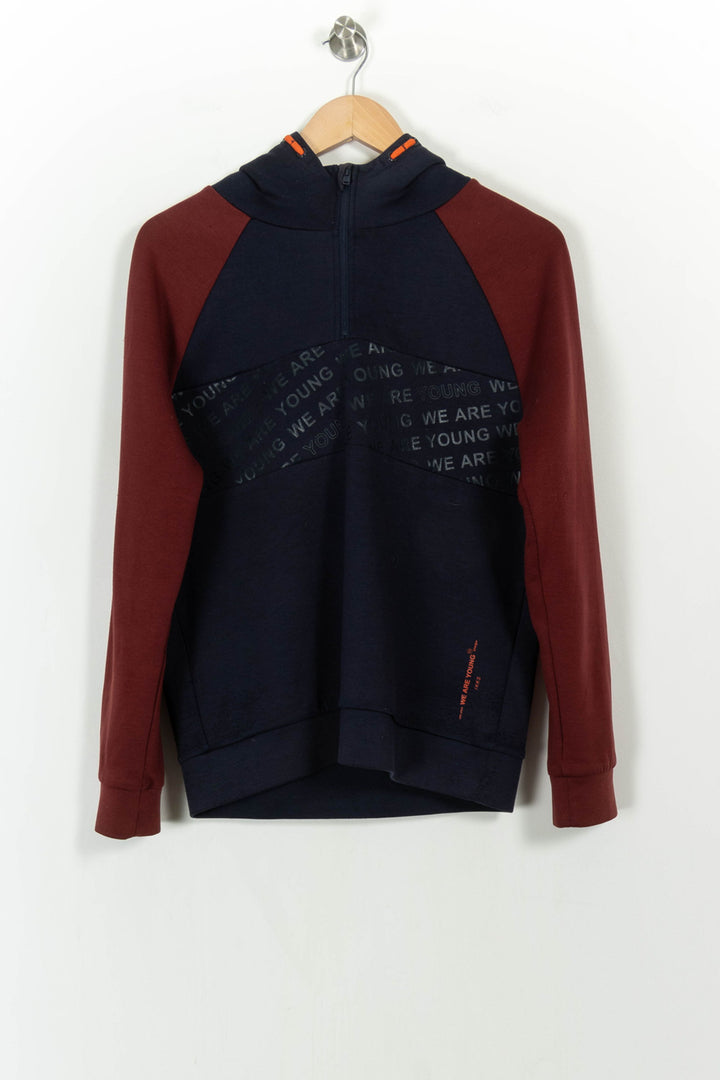 Sweat à Capuche Bleu et Bordeaux - Taille M/38 de la marque IKKS | PARAD78403 - Vendu par Paradigme - Image 2
