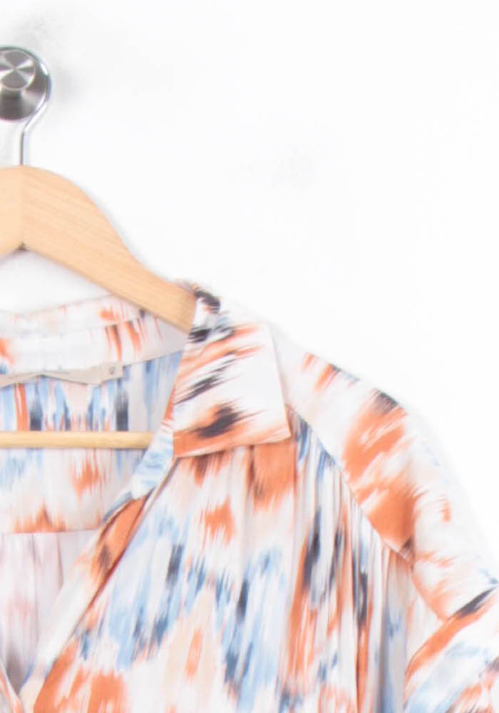 Robe Longue Orange et Bleue - Taille L/40 de la marque La Fée Maraboutée | PARAD78412 - Vendu par Paradigme - Image 3