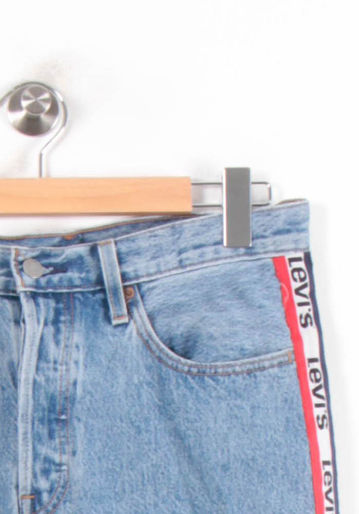 Jean Droit Bleu et Rouge - Taille L/40 de la marque Levi's | PARAD78418 - Vendu par Paradigme - Image 3