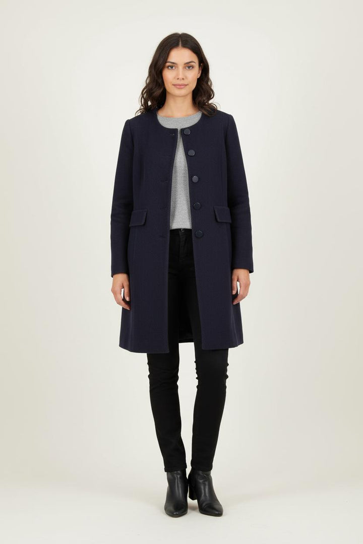 Manteau Bleu Marine - Taille S/36 de la marque Tara Jarmon | PARAD78419 - Vendu par Paradigme - Image 1