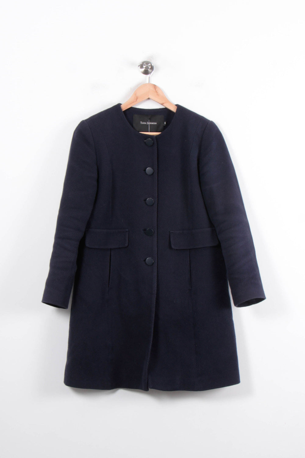 Manteau Bleu Marine - Taille S/36 de la marque Tara Jarmon | PARAD78419 - Vendu par Paradigme - Image 2