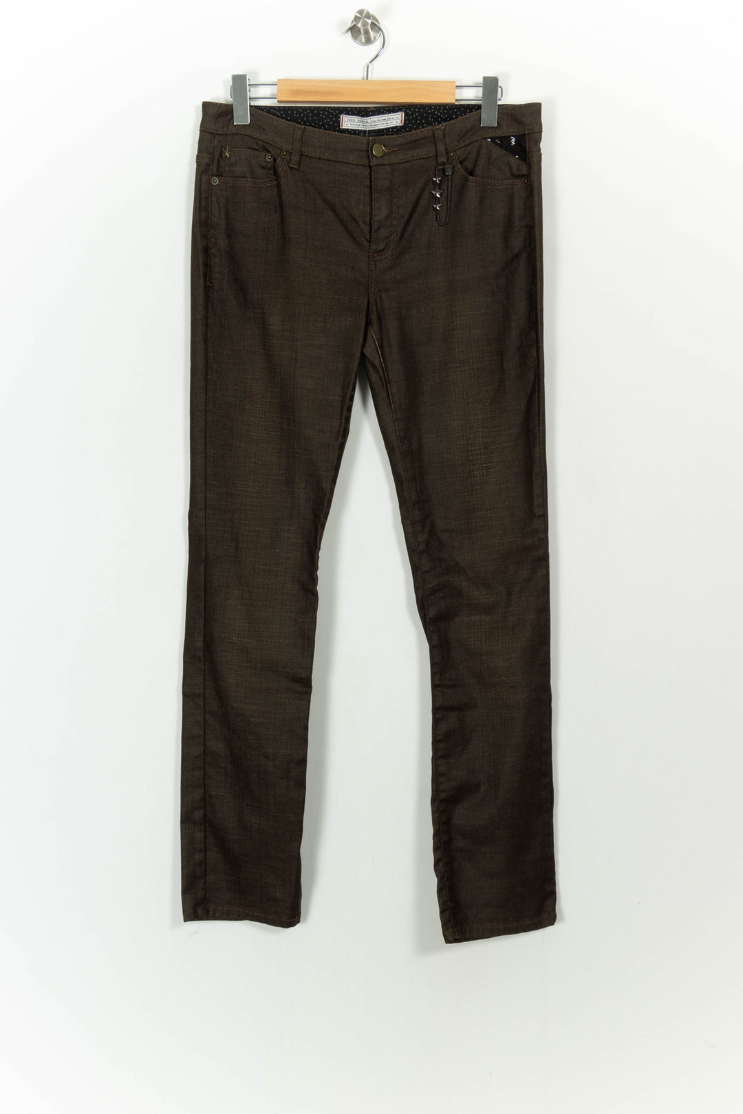 Jean Marron - Taille XL/42 de la marque IKKS | PARAD78435 - Vendu par Paradigme - Image 2