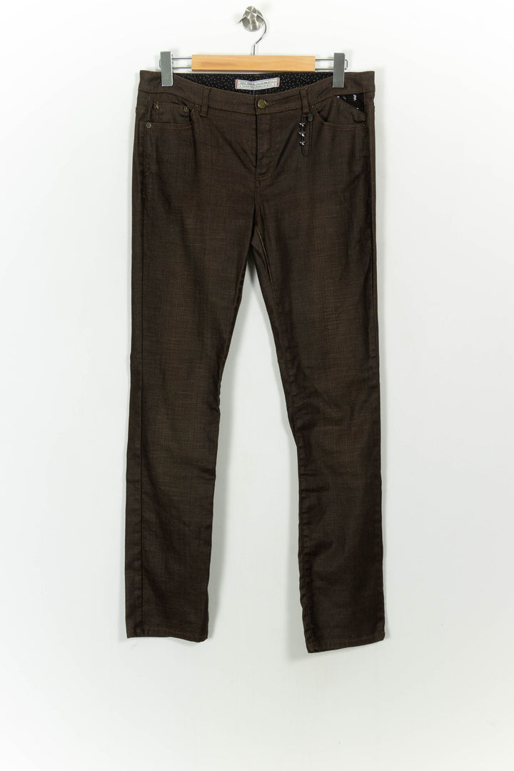 Jean Marron - Taille XL/42 de la marque IKKS | PARAD78435 - Vendu par Paradigme - Image 2