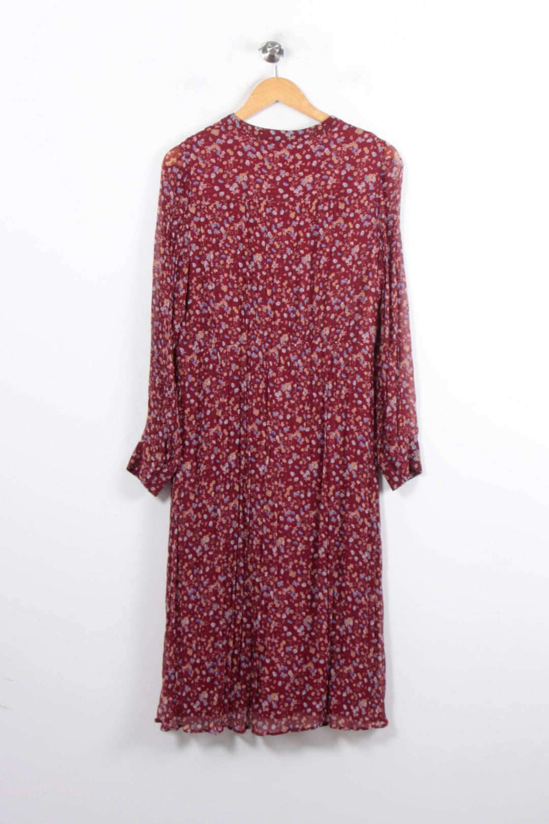 Robe Fleurie Bordeaux et Blanche - Taille XL/42 de la marque Sézane | PARAD78436 - Vendu par Paradigme - Image 4