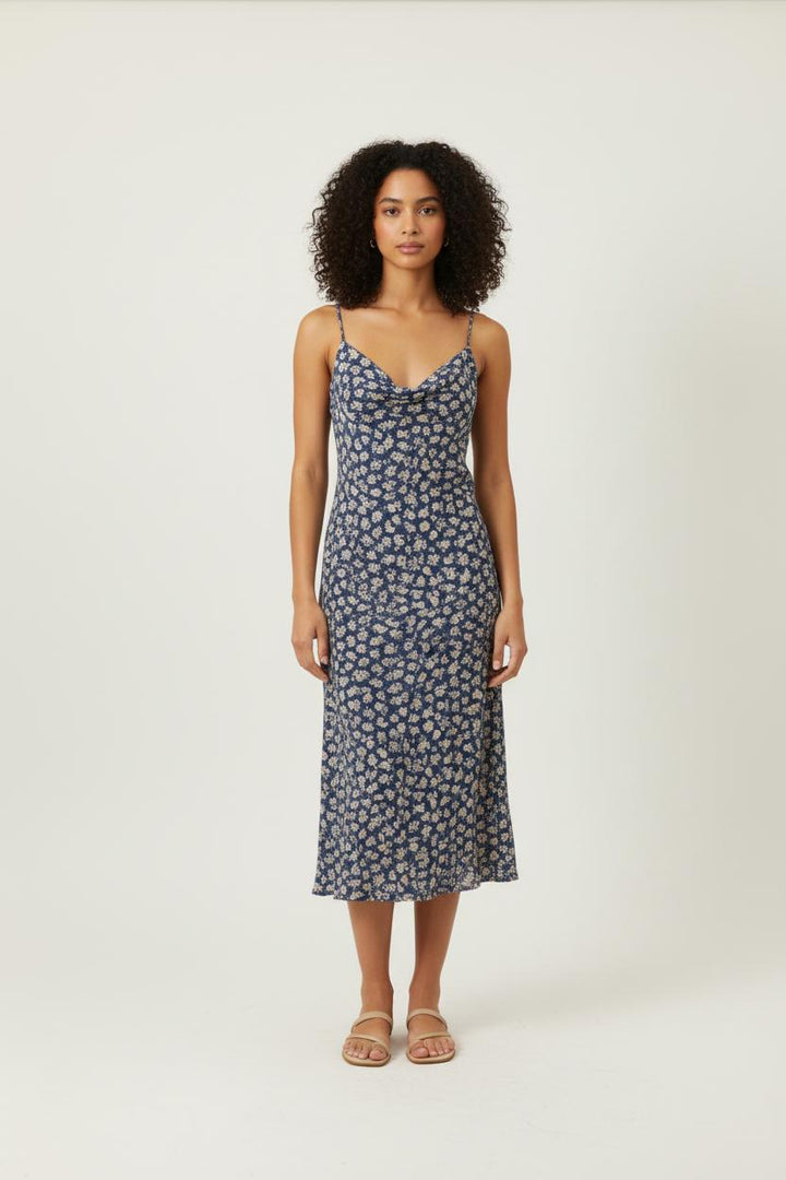 Robe Fleurie Bleue et Blanche - Taille S/36 de la marque Sézane | PARAD78443 - Vendu par Paradigme - Image 1