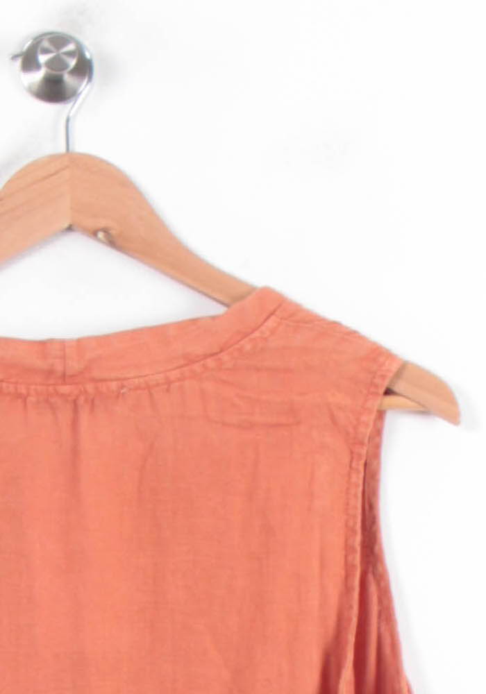 Robe Longue Orange - Taille L/40 de la marque La Fée Maraboutée | PARAD78456 - Vendu par Paradigme - Image 3