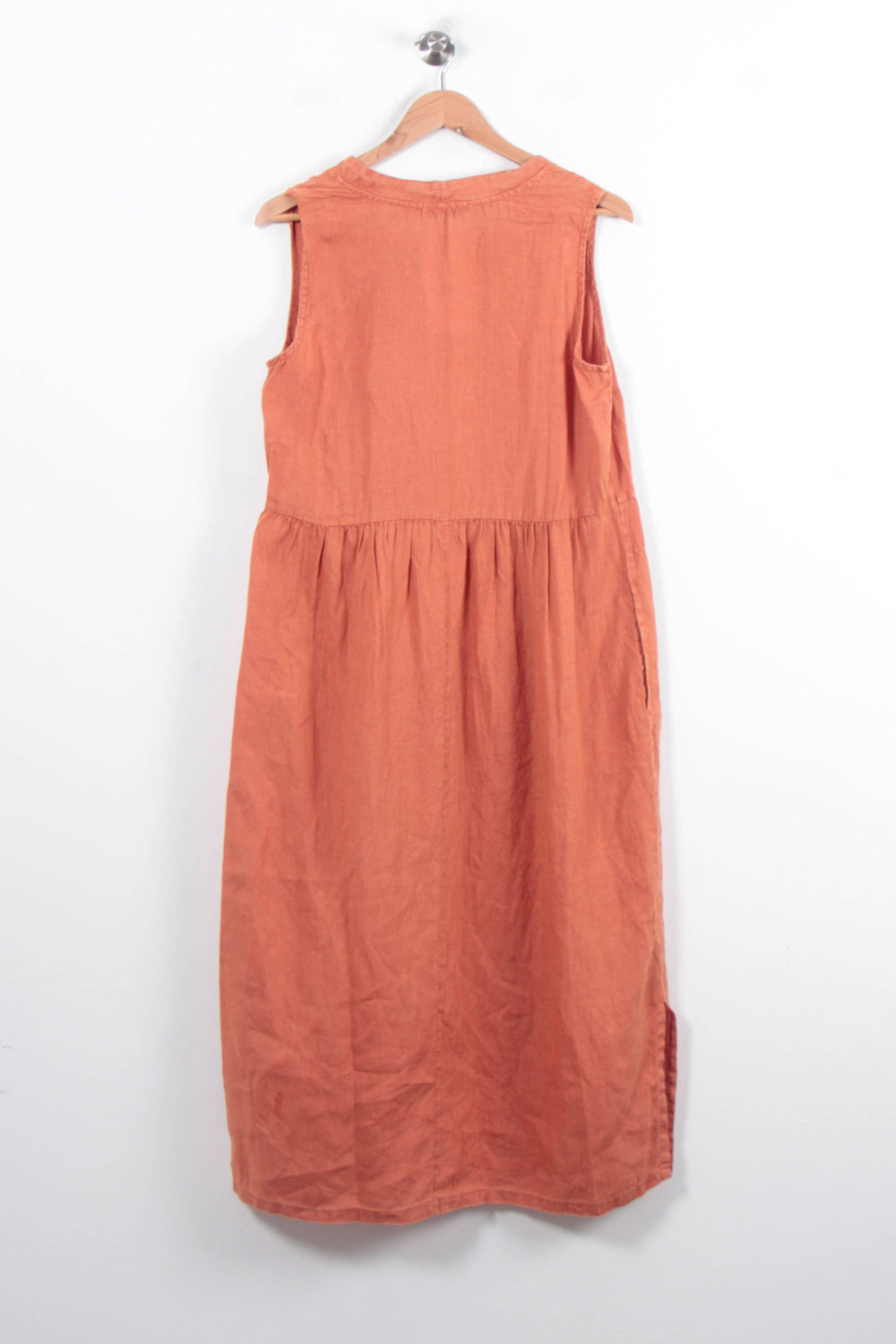 Robe Longue Orange - Taille L/40 de la marque La Fée Maraboutée | PARAD78456 - Vendu par Paradigme - Image 2
