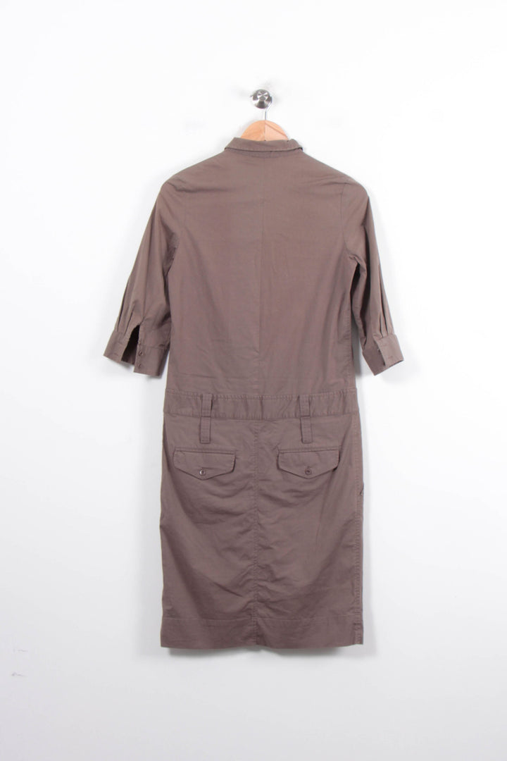 Robe Chemise Marron - Taille M/38 de la marque Comptoir des Cotonniers | PARAD78457 - Vendu par Paradigme - Image 4