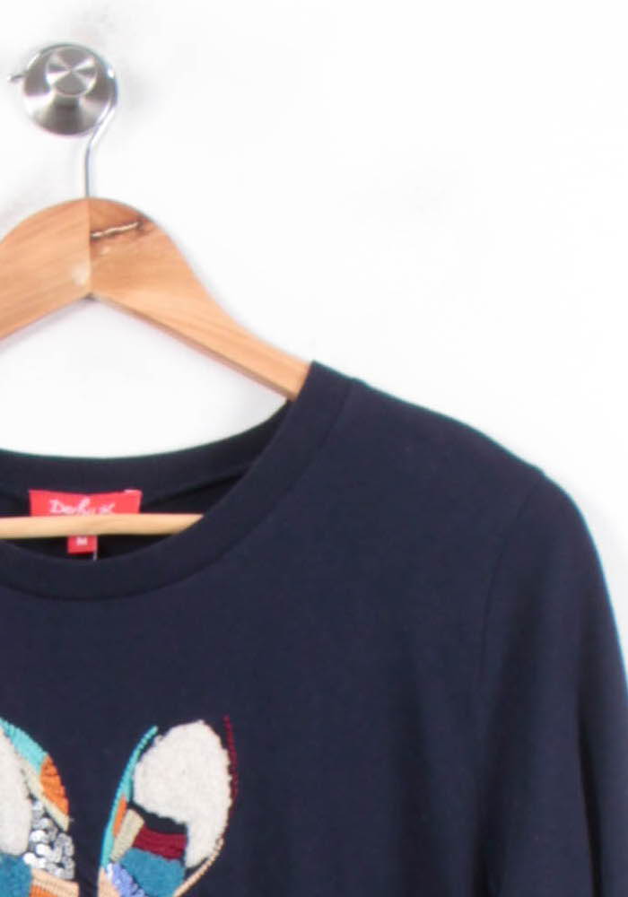 Sweat Bleu - Taille M/38 de la marque Derhy | PARAD78458 - Vendu par Paradigme - Image 3