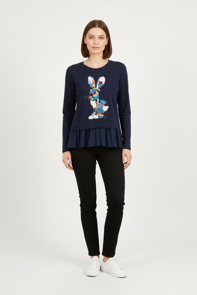 Sweat Bleu - Taille M/38 de la marque Derhy | PARAD78458 - Vendu par Paradigme - Image 1