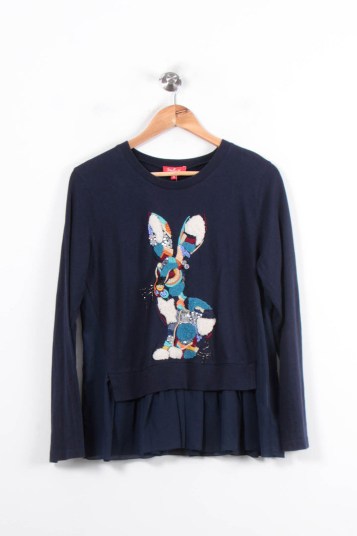 Sweat Bleu - Taille M/38 de la marque Derhy | PARAD78458 - Vendu par Paradigme - Image 2