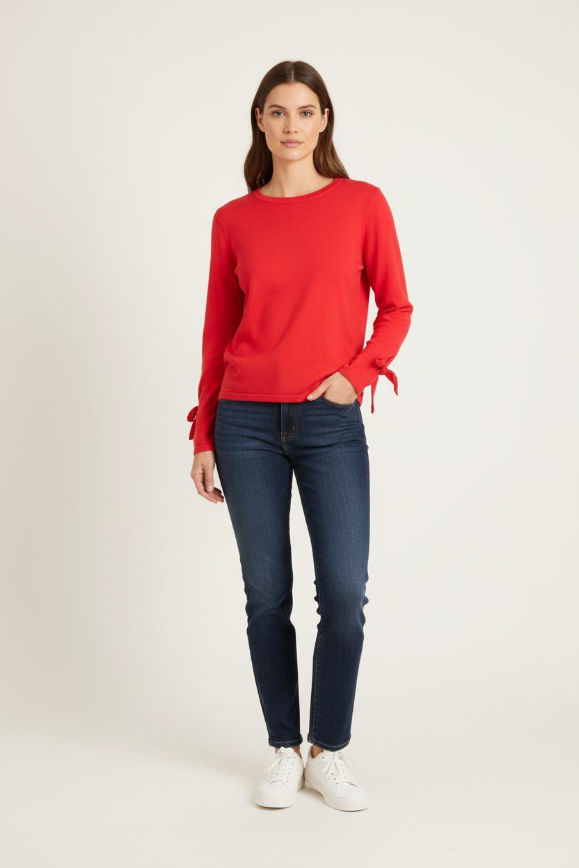 Pull Rouge - Taille S/36 de la marque Claudie Pierlot | PARAD78468 - Vendu par Paradigme - Image 1