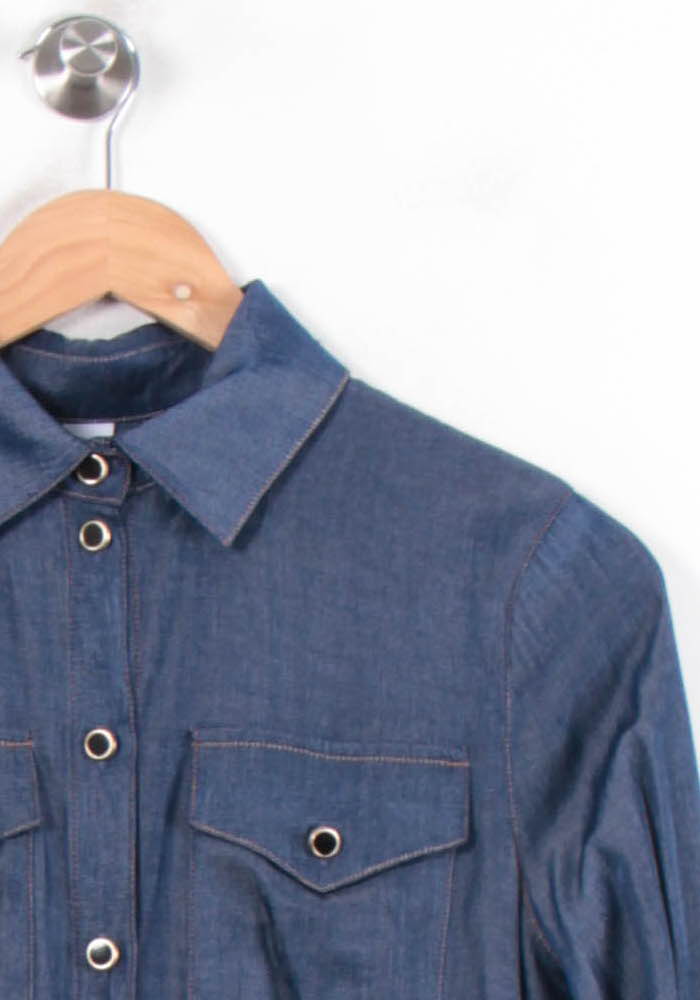 Chemise Denim Bleue - Taille XS/34 de la marque Liu Jo | PARAD78472 - Vendu par Paradigme - Image 3