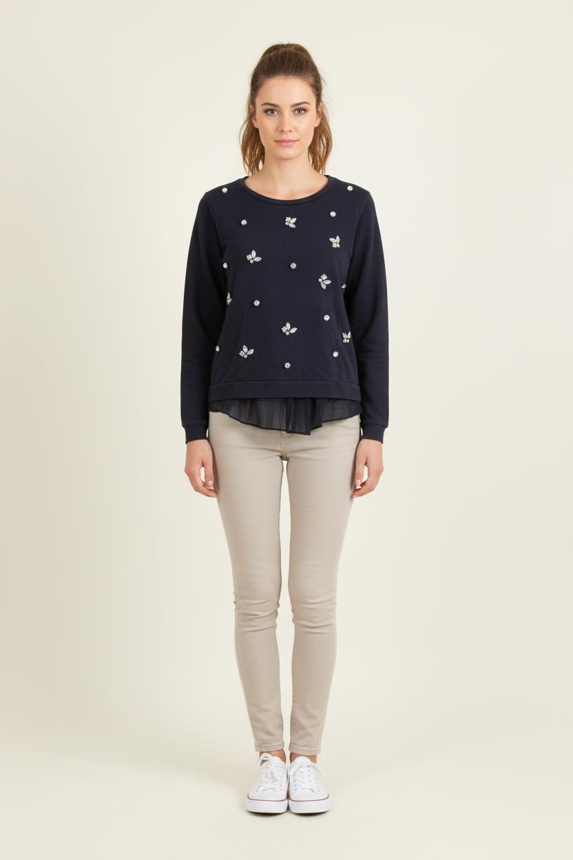 Sweatshirt Bleu - Taille S/36 de la marque Liu Jo | PARAD78474 - Vendu par Paradigme - Image 1