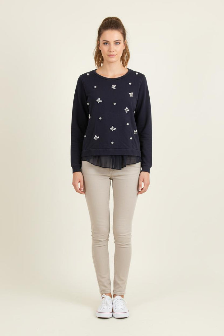Sweatshirt Bleu - Taille S/36 de la marque Liu Jo | PARAD78474 - Vendu par Paradigme - Image 1
