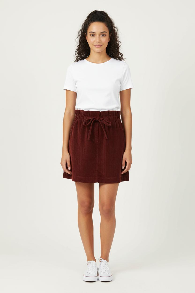 Jupe Courte Marron - Taille S/36 de la marque Sézane | PARAD78480 - Vendu par Paradigme - Image 1
