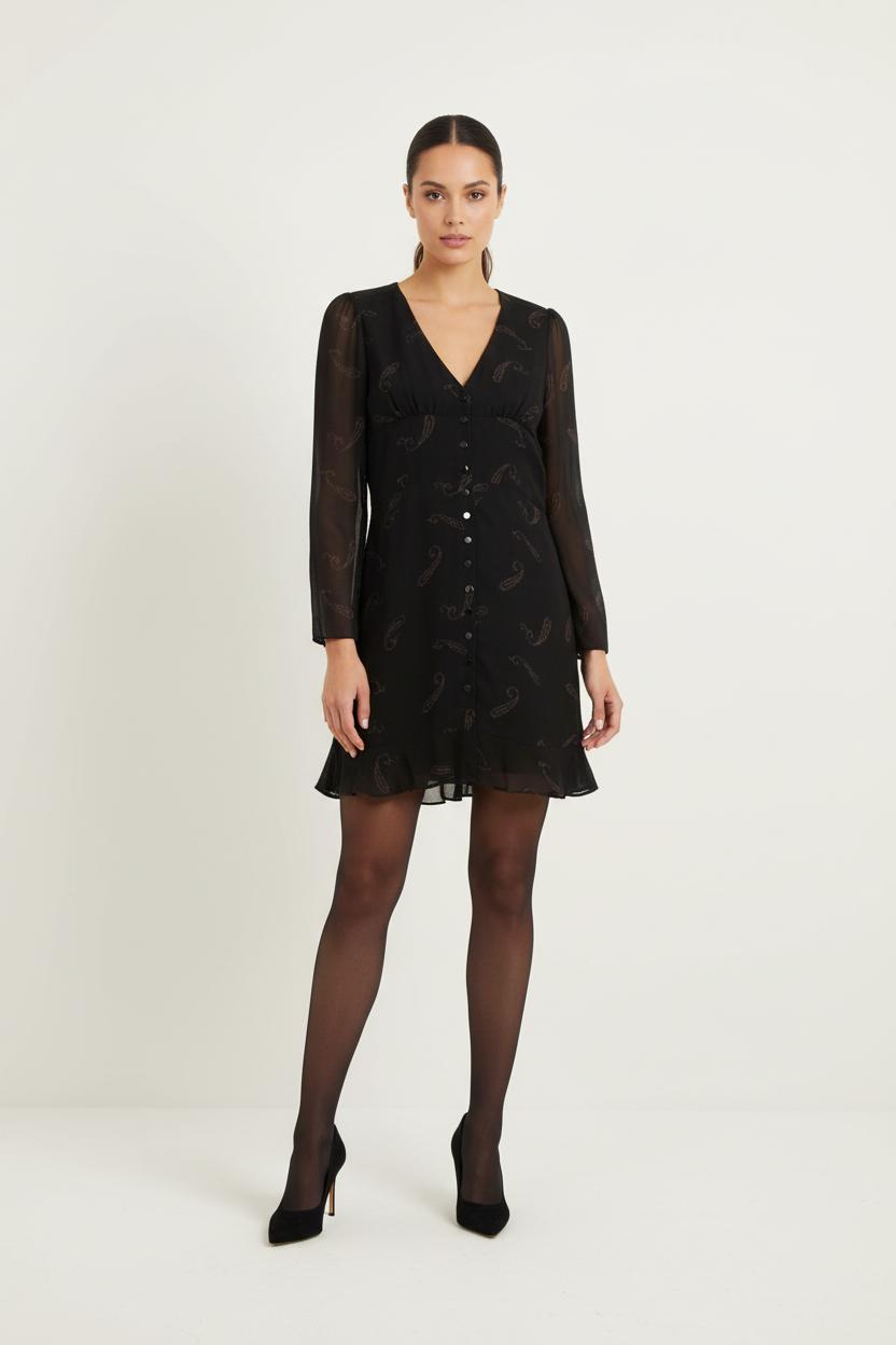 Robe Courte Noire - Taille M/38 de la marque The Kooples | PARAD78492 - Vendu par Paradigme - Image 1