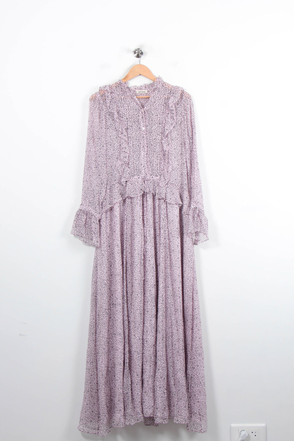 Robe Longue Violette - Taille M/38 de la marque Zadig&Voltaire | PARAD78498 - Vendu par Paradigme - Image 2