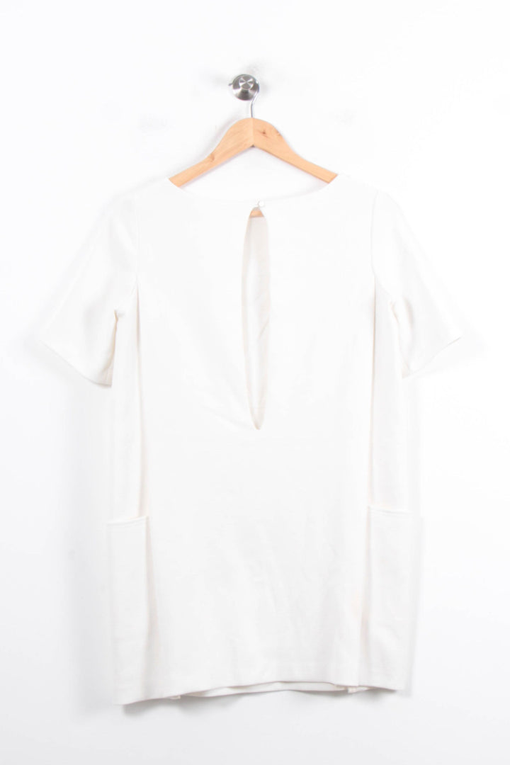 Robe Droite Blanche - Taille XS/34 de la marque ba&sh | PARAD78500 - Vendu par Paradigme - Image 4