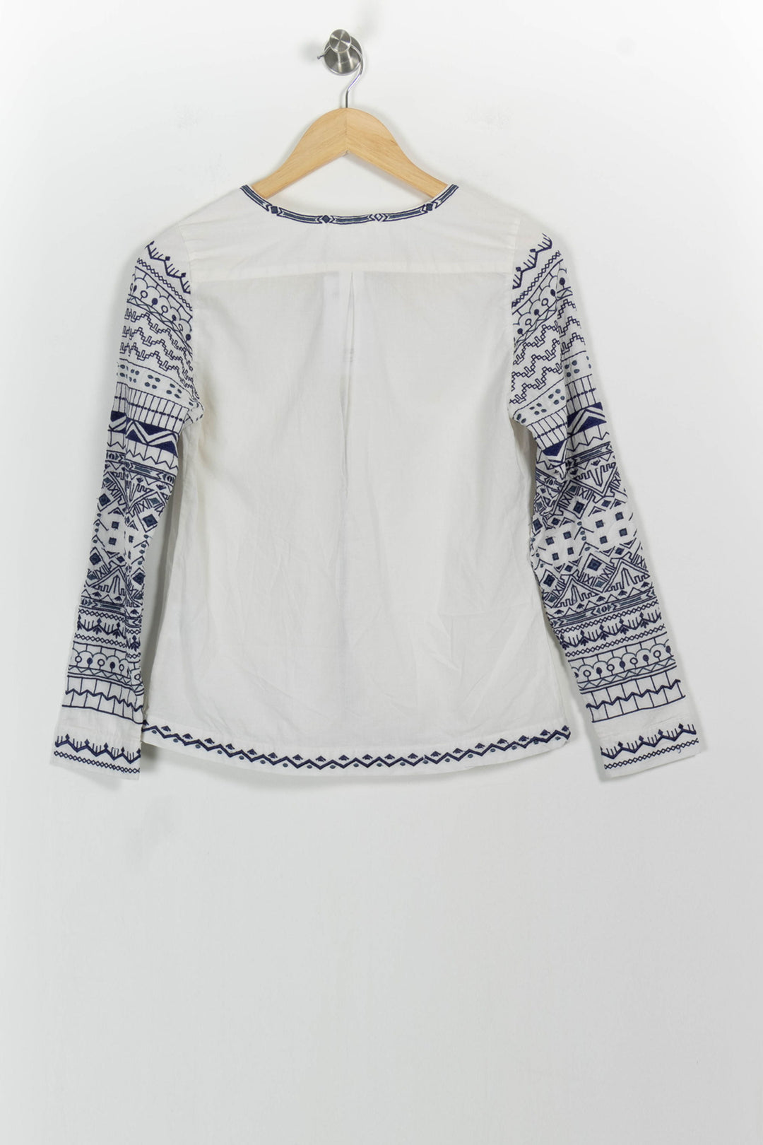 Blouse Blanc et Bleu - Taille S/36 de la marque Sézane | PARAD78505 - Vendu par Paradigme - Image 4
