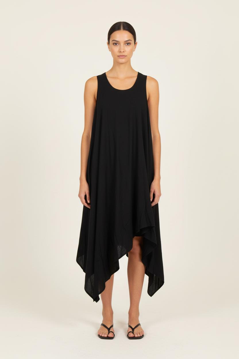 Robe Asymétrique Noire - Taille L/40 de la marque Liu Jo | PARAD78507 - Vendu par Paradigme - Image 1