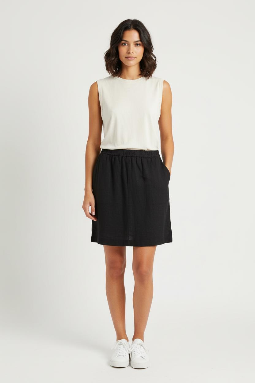 Jupe Courte Noire - Taille S/36 de la marque ZAPA | PARAD78508 - Vendu par Paradigme - Image 1