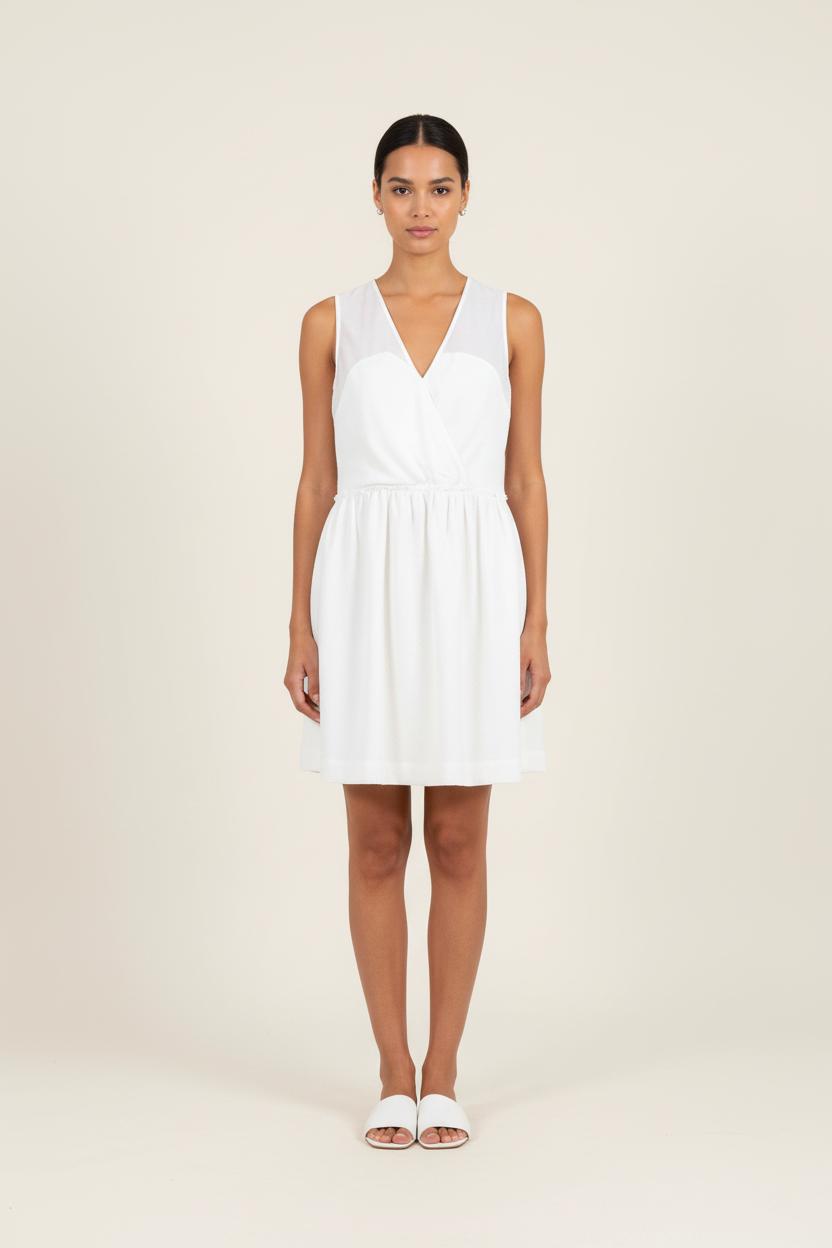 Robe Courte Blanche - Taille L/40 de la marque Stella Forest | PARAD78514 - Vendu par Paradigme - Image 1