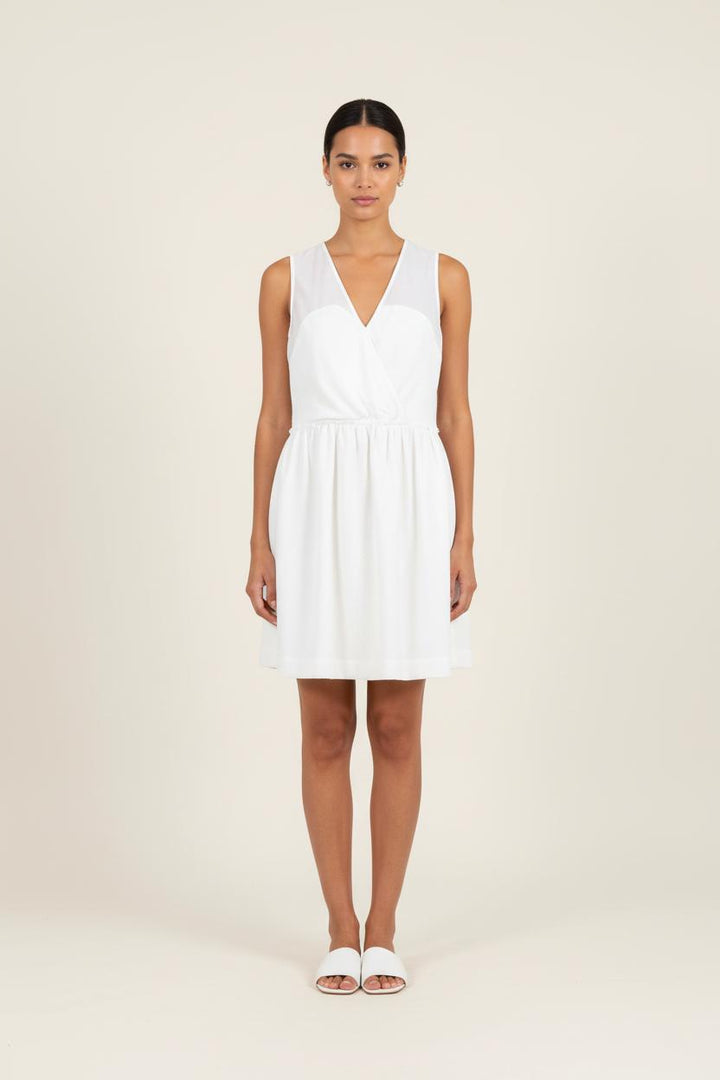Robe Courte Blanche - Taille L/40 de la marque Stella Forest | PARAD78514 - Vendu par Paradigme - Image 1