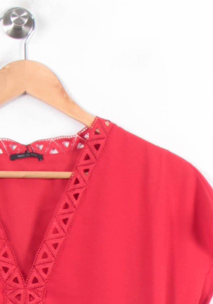 Robe Courte Rouge - Taille S/36 de la marque IKKS | PARAD78516 - Vendu par Paradigme - Image 3