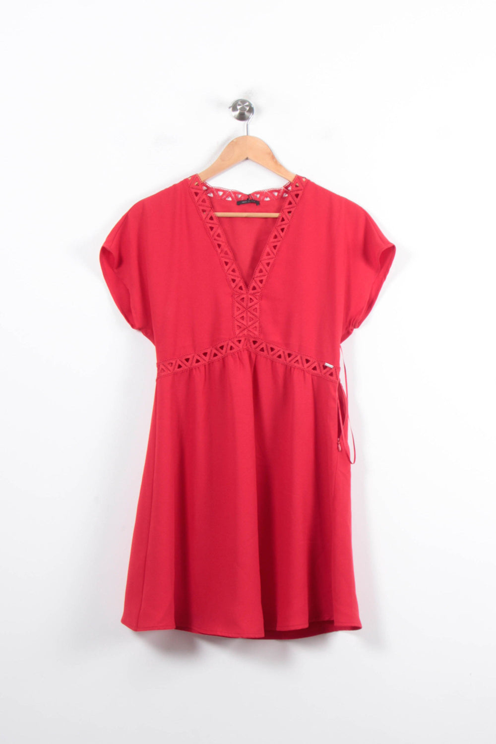 Robe Courte Rouge - Taille S/36 de la marque IKKS | PARAD78516 - Vendu par Paradigme - Image 2
