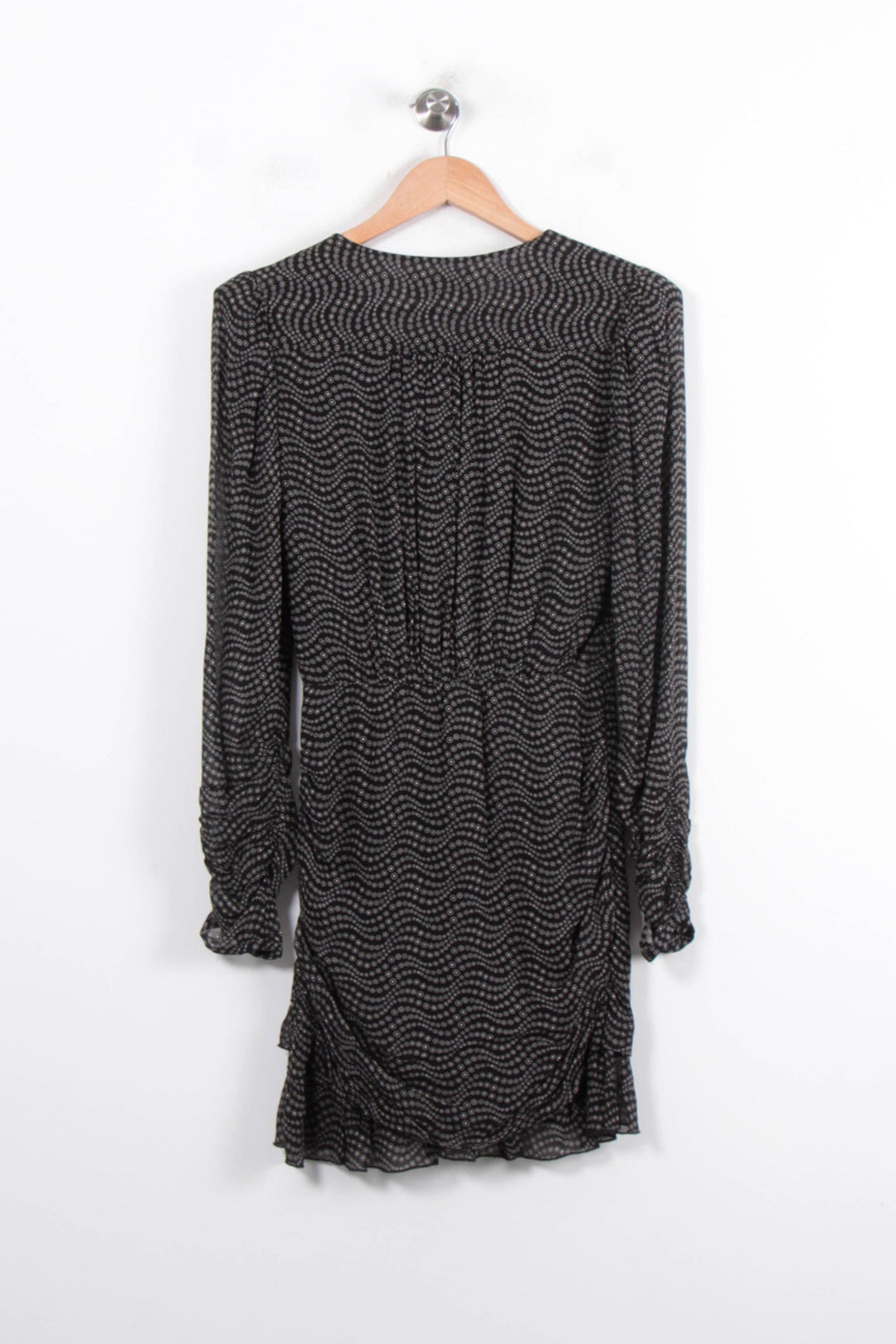 Robe Portefeuille Noire et Blanche - Taille S/36 de la marque ba&sh | PARAD78517 - Vendu par Paradigme - Image 4