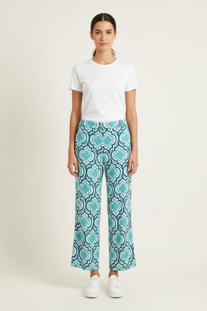 Pantalon Bleu et Blanc - Taille S/36 de la marque La Fée Maraboutée | PARAD78518 - Vendu par Paradigme - Image 1