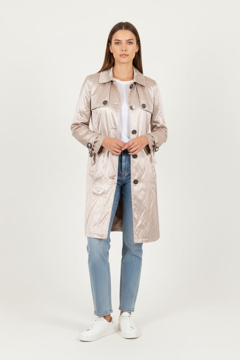 Trench Beige - Taille S/36 de la marque Caroll | PARAD78530 - Vendu par Paradigme - Image 1