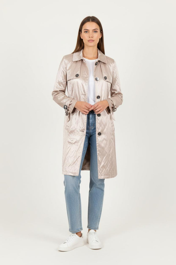 Trench Beige - Taille S/36 de la marque Caroll | PARAD78530 - Vendu par Paradigme - Image 1