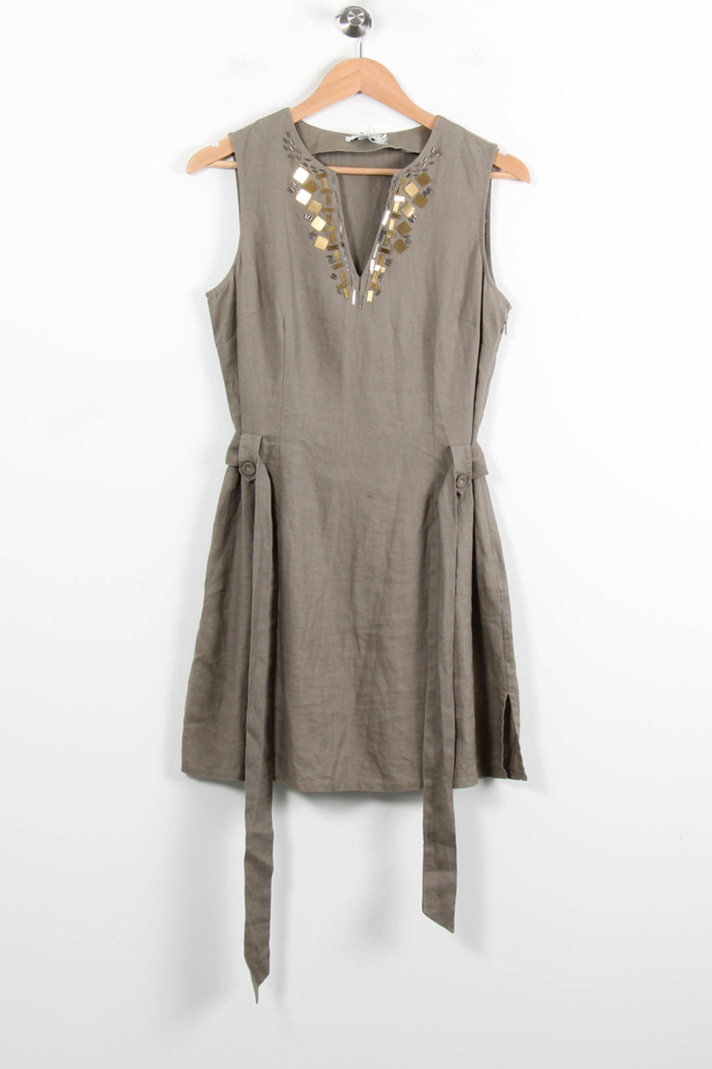 Robe Courte Kaki - Taille L/40 de la marque Maison 123 | PARAD78531 - Vendu par Paradigme - Image 2