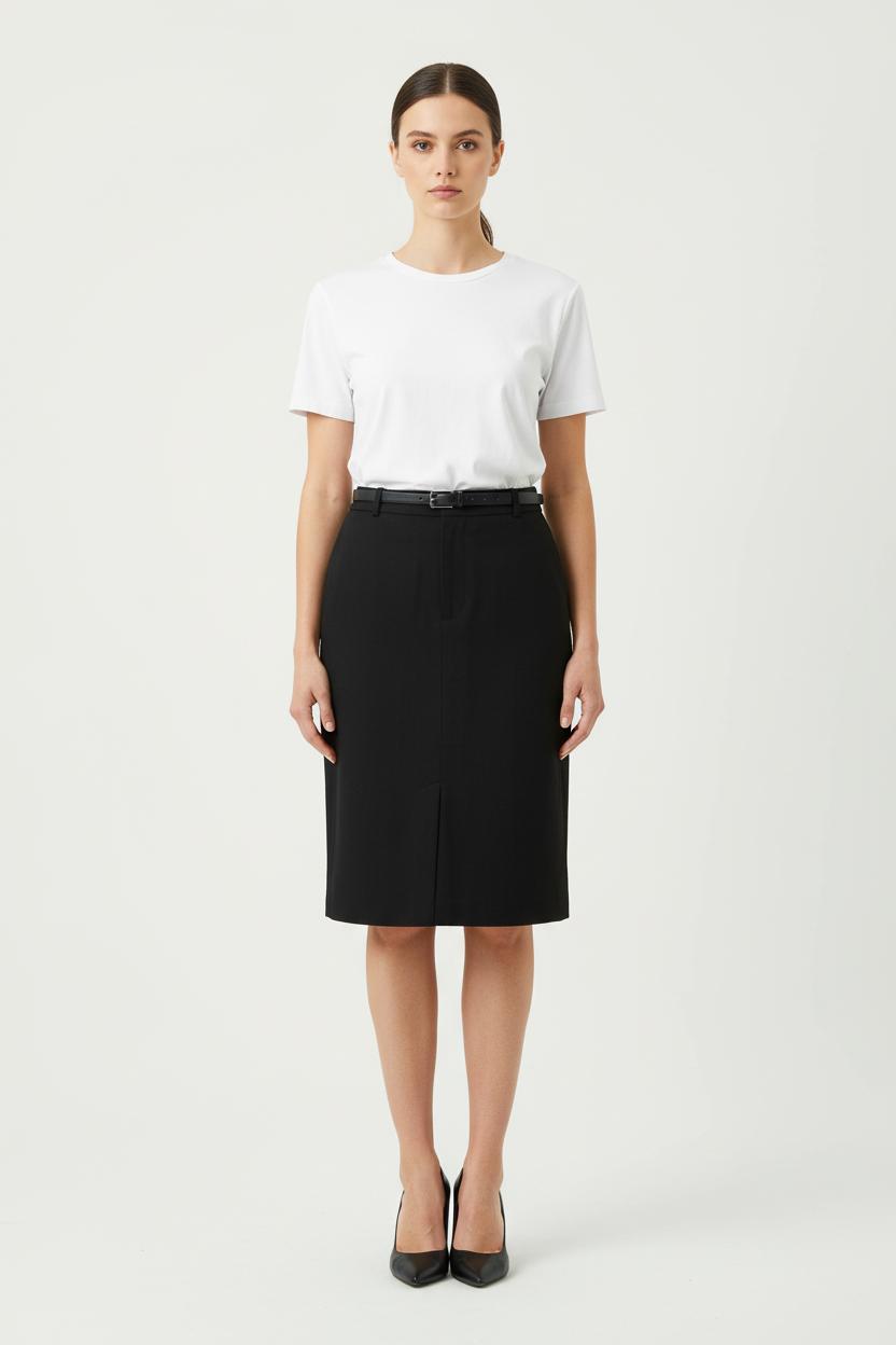 Jupe Droite Noire - Taille M/38 de la marque Pablo | PARAD78533 - Vendu par Paradigme - Image 1