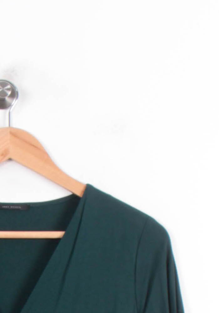 Robe Cache-Cœur Verte - Taille M/38 de la marque IKKS | PARAD78556 - Vendu par Paradigme - Image 3